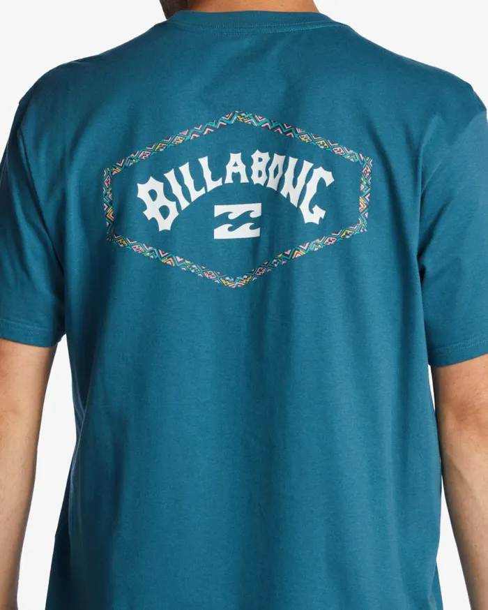 Mens Exit Arch TShirt Blue Lagoon Billabong TShirts