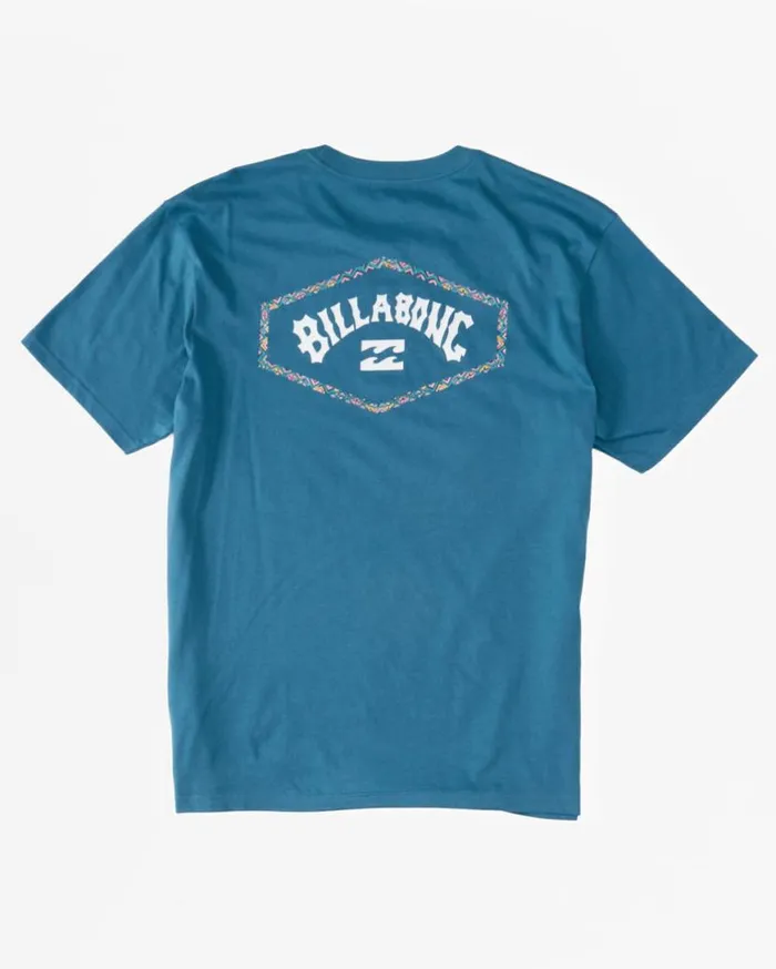 Mens Exit Arch TShirt Blue Lagoon Billabong TShirts