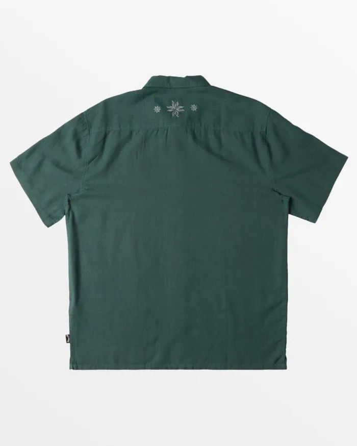 Mens Frequency Short Sleeve Woven Shirt Sea Pine Billabong Shirts Mens Frequency Short Sleeve Woven Shirt Sea Pine Billabong Shirts