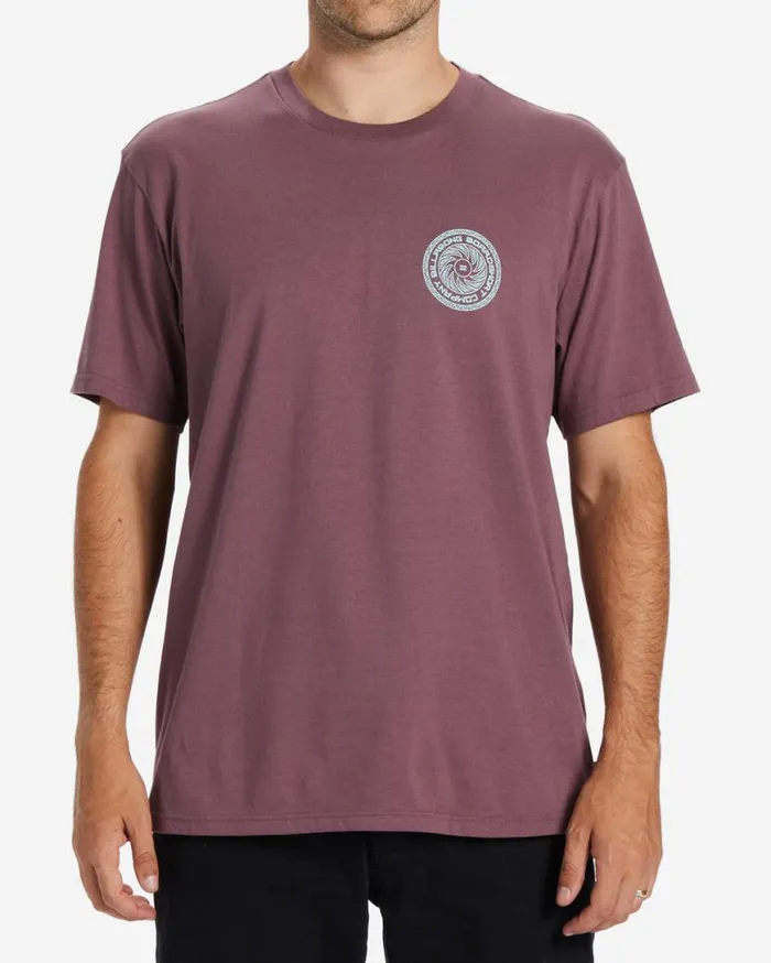Mens Praise TShirt Vintage Violet Billabong TShirts