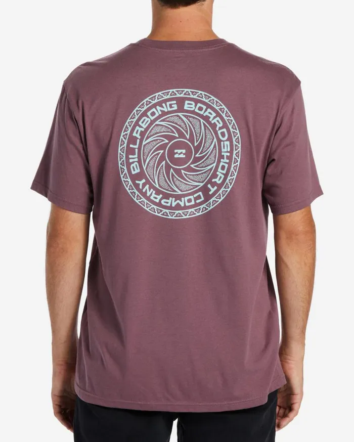Mens Praise TShirt Vintage Violet Billabong TShirts