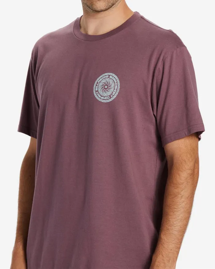 Mens Praise TShirt Vintage Violet Billabong TShirts