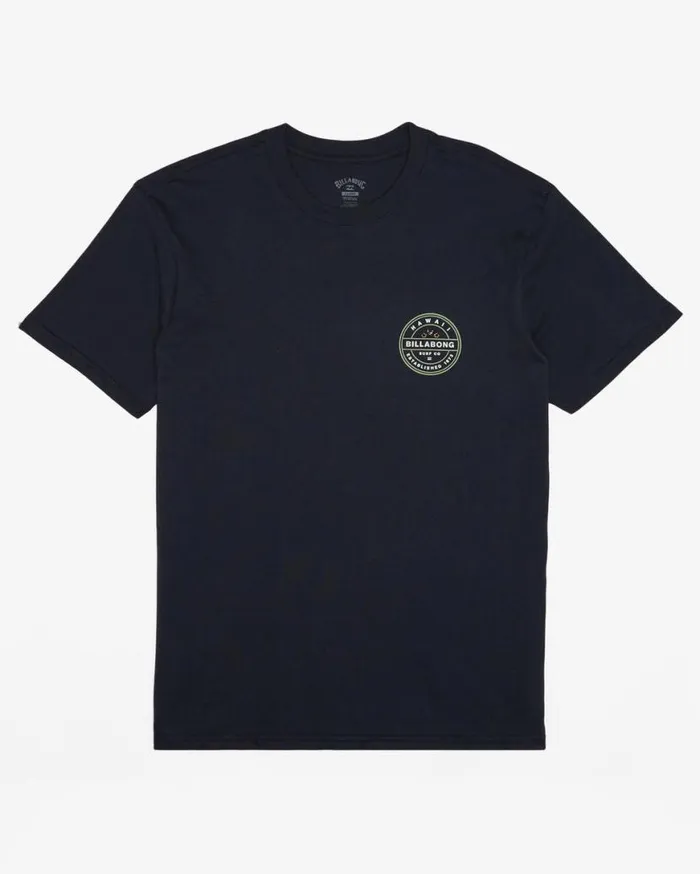 Mens Rotor Hawaii Short Sleeve TShirt Navy Billabong TShirts Mens Rotor Hawaii Short Sleeve TShirt Navy Billabong TShirts