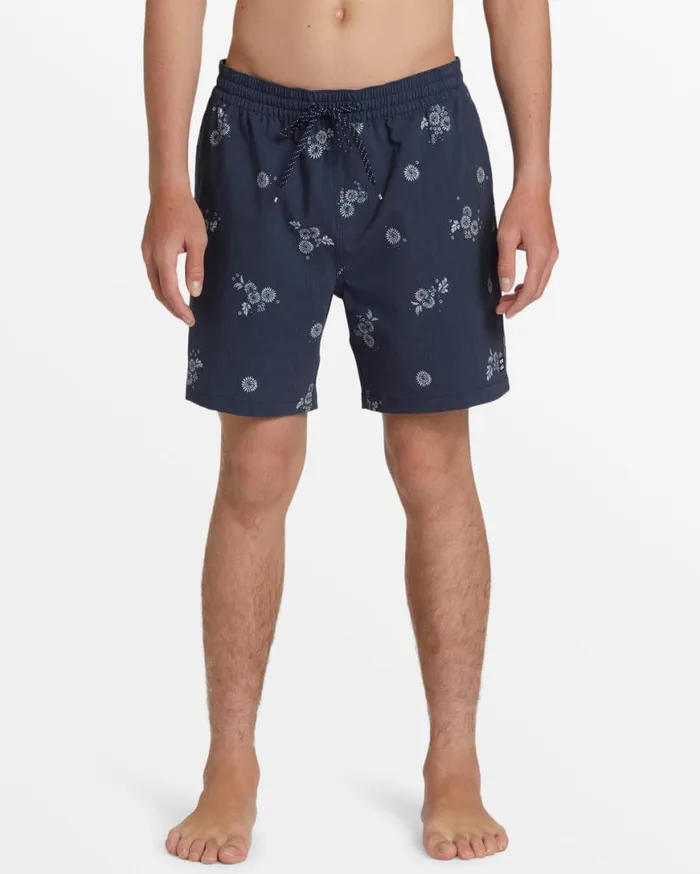 Mens Sundays Layback 17034 Elastic Waist Shorts Denim Blue Billabong Short Length 16034 8211 175034 Mens Sundays Layback 17034 Elastic Waist Shorts Denim Blue Billabong Short Length 16034 8211 175034