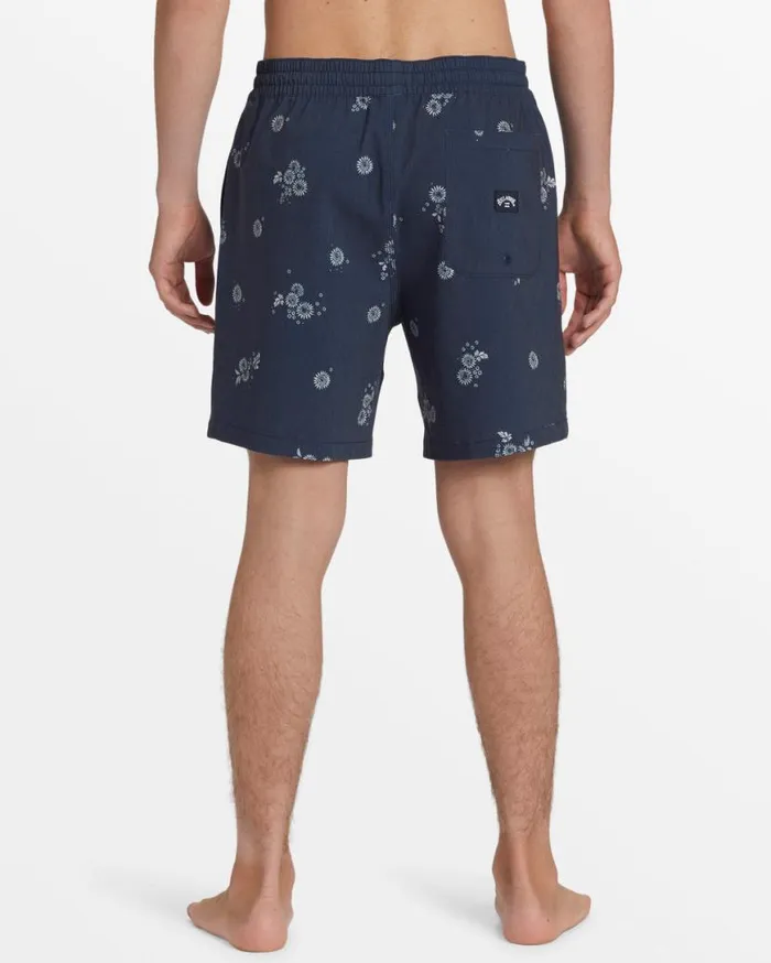 Mens Sundays Layback 17034 Elastic Waist Shorts Denim Blue Billabong Short Length 16034 8211 175034 Mens Sundays Layback 17034 Elastic Waist Shorts Denim Blue Billabong Short Length 16034 8211 175034