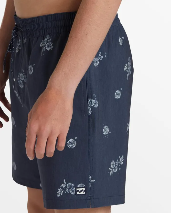 Mens Sundays Layback 17034 Elastic Waist Shorts Denim Blue Billabong Short Length 16034 8211 175034 Mens Sundays Layback 17034 Elastic Waist Shorts Denim Blue Billabong Short Length 16034 8211 175034