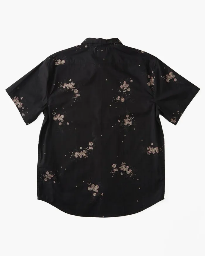 Mens Sundays Mini Short Sleeve Shirt Phantom Billabong Shirts Mens Sundays Mini Short Sleeve Shirt Phantom Billabong Shirts