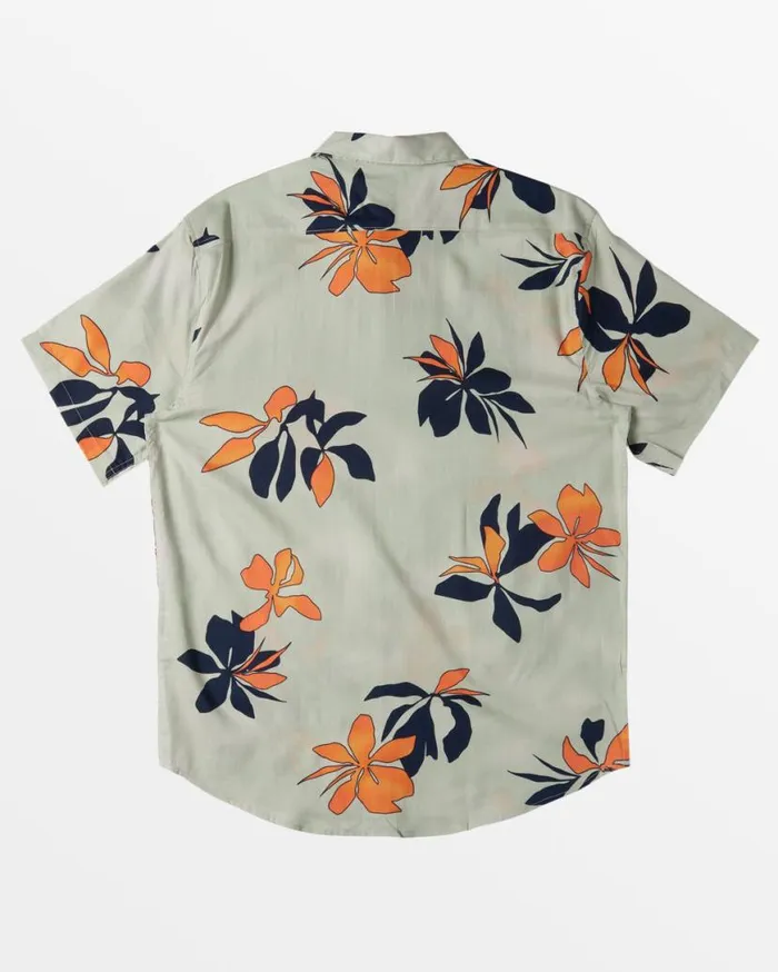 Mens Sundays Short Sleeve Shirt Seafoam Billabong Shirts Mens Sundays Short Sleeve Shirt Seafoam Billabong Shirts