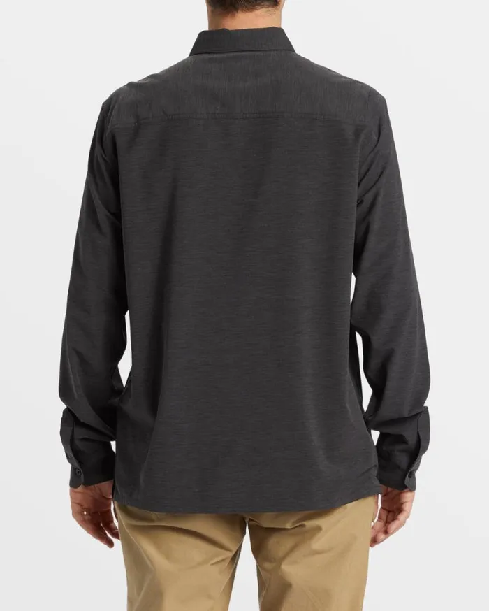 Mens Surftrek Long Sleeve Shirt Black Billabong Shirts Mens Surftrek Long Sleeve Shirt Black Billabong Shirts