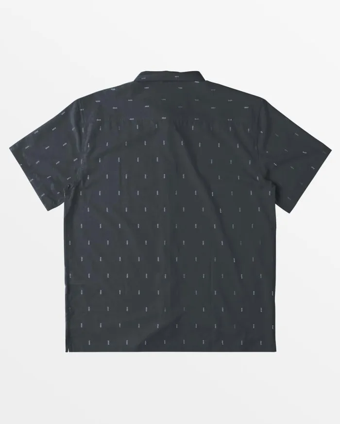 Mens Surftrek Trail Short Sleeve Woven Shirt Navy Billabong Shirts