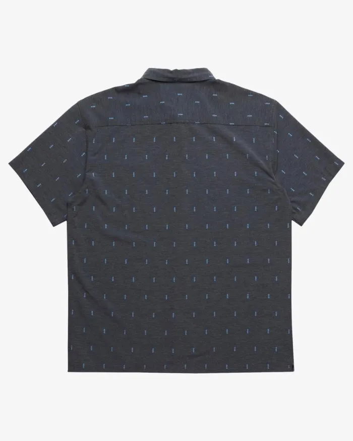 Mens Surftrek Trail Short Sleeve Woven Shirt Navy Billabong Shirts