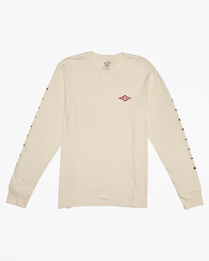 Mens Unity Long Sleeve TShirt Off White Billabong TShirts