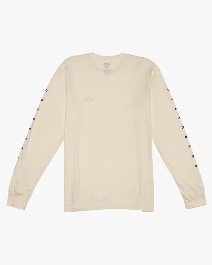 Mens Unity Long Sleeve TShirt Off White Billabong TShirts