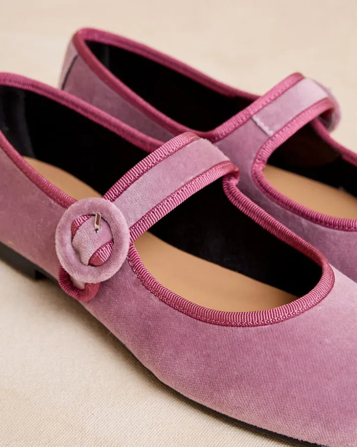Merceditas Hebilla Grandea Lilac Women Polin Et Moi Flats