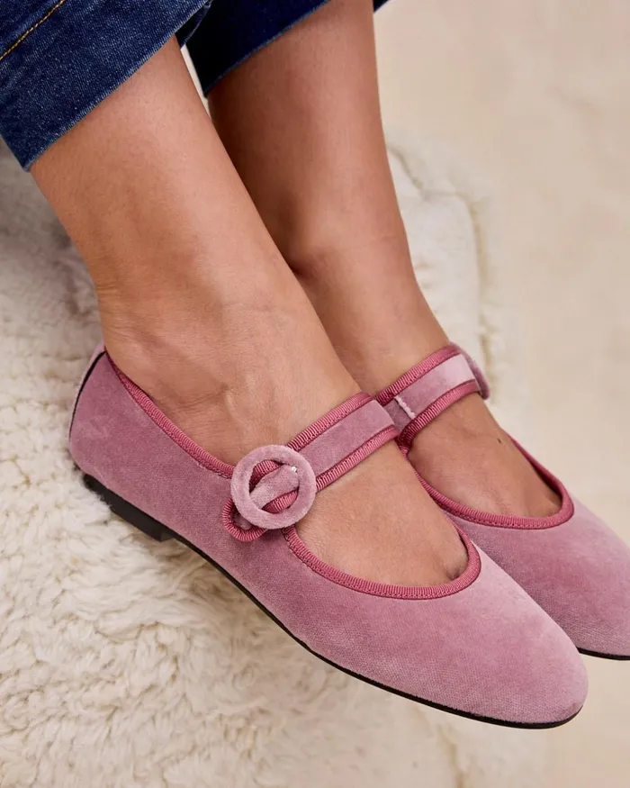 Merceditas Hebilla Grandea Lilac Women Polin Et Moi Flats Merceditas Hebilla Grandea Lilac Women Polin Et Moi Flats