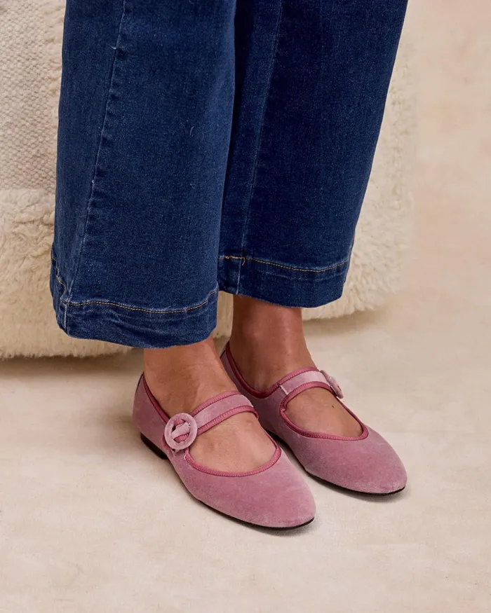 Merceditas Hebilla Grandea Lilac Women Polin Et Moi Flats Merceditas Hebilla Grandea Lilac Women Polin Et Moi Flats