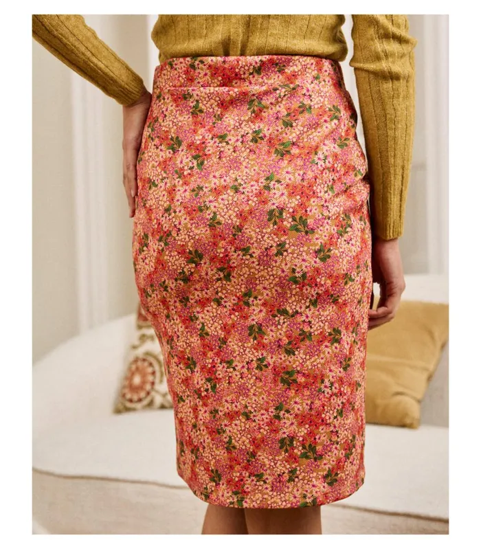 Midi Skirt Adia Peach Women Polin Et Moi Skirts
