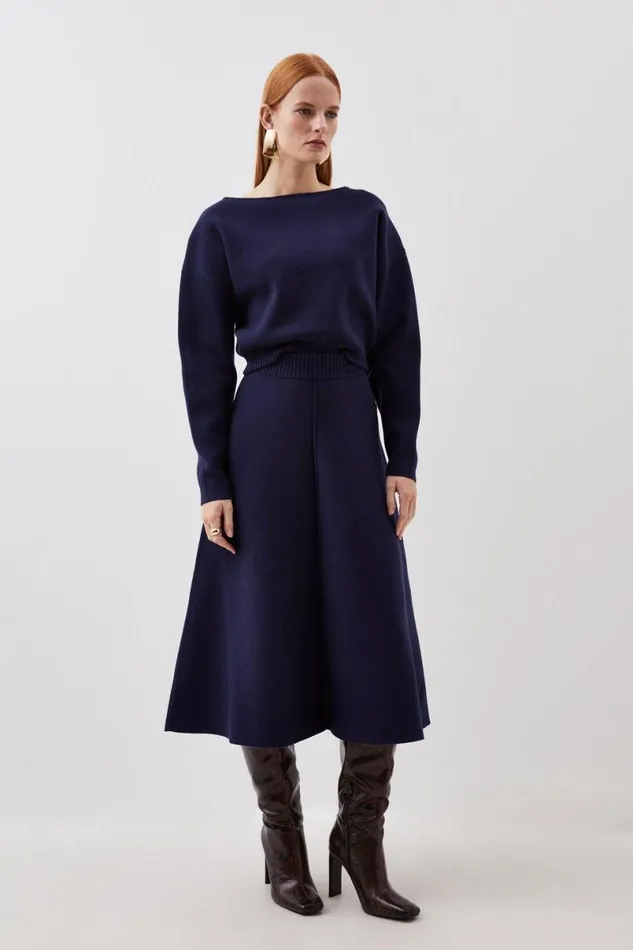 Milano Knit Coord Navy Women Karen Millen CoOrds