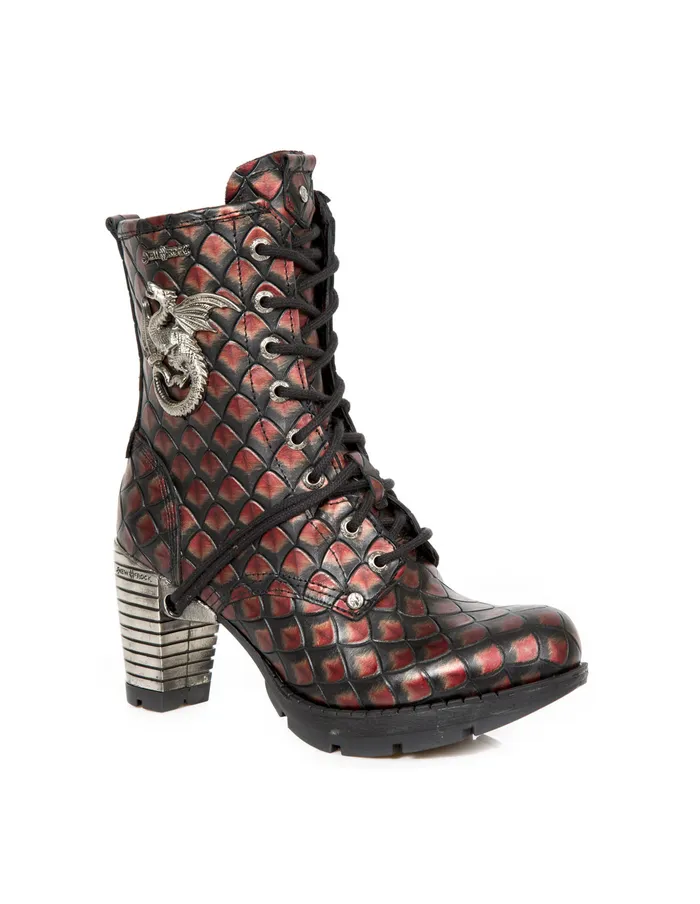 Military New Rock Women Ankle Boot Trail MTr112C1