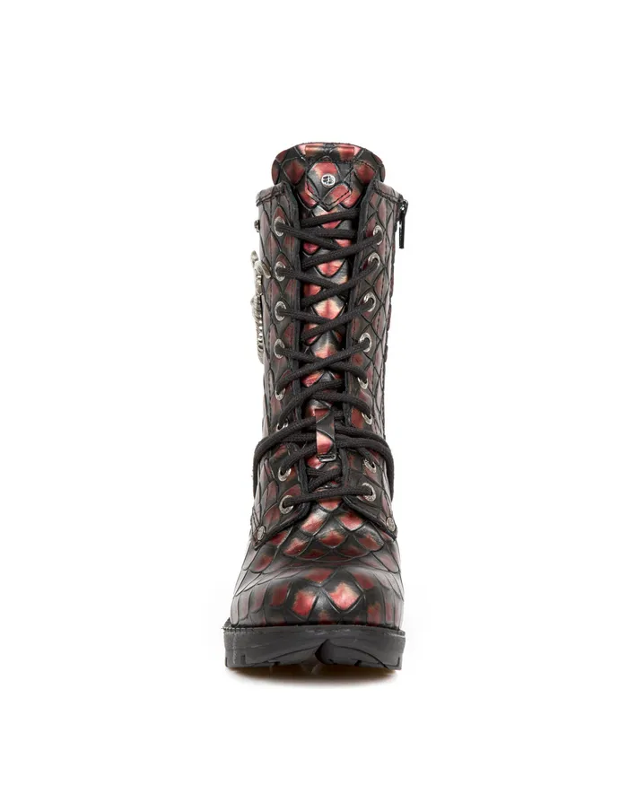 Military New Rock Women Ankle Boot Trail MTr112C1