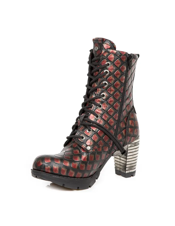 Military New Rock Women Ankle Boot Trail MTr112C1