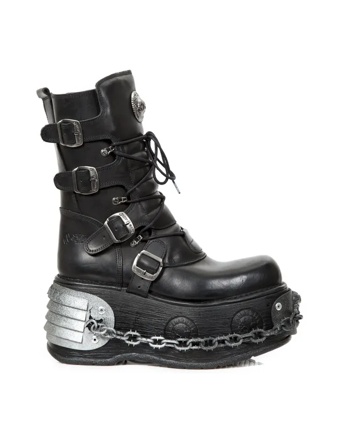 Military New Rock WomenMen Boot Metallic M373C76
