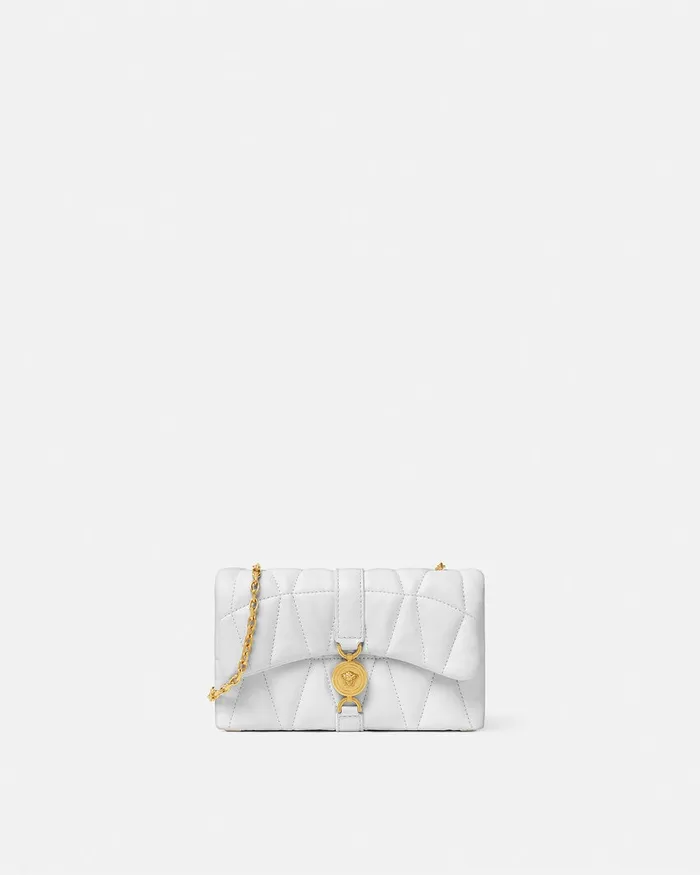 Mini Bags and Clutches Women Versace Kleio Quilted Mini Bag White