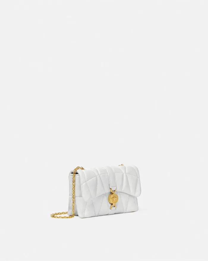 Mini Bags and Clutches Women Versace Kleio Quilted Mini Bag White