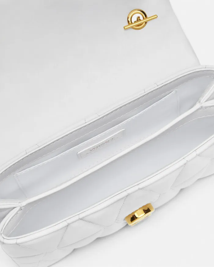 Mini Bags and Clutches Women Versace Kleio Quilted Mini Bag White