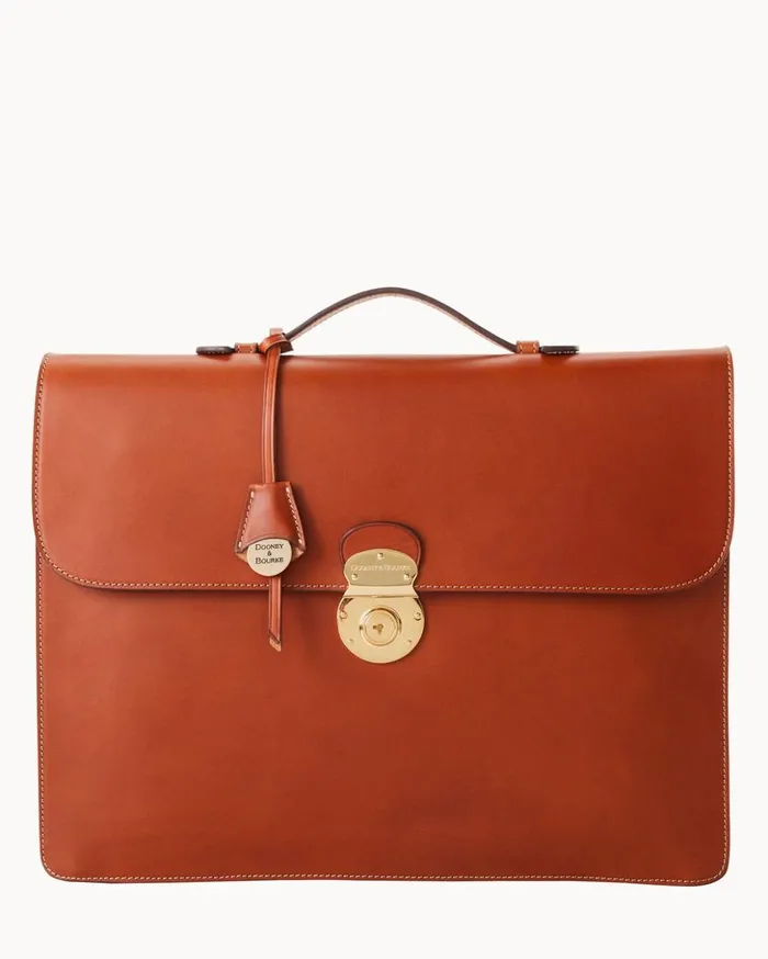 Mini Bags Women Dooney and Bourke Alto Small Gusset Briefcase Saddle