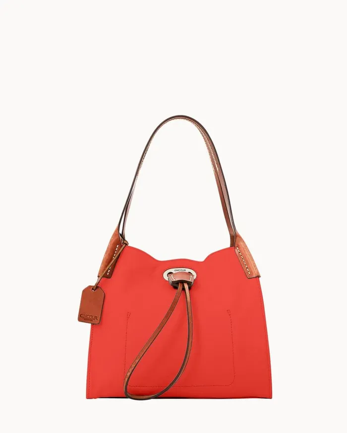 Mini Bags Women Dooney and Bourke Oncour Roux Polo Mini Full Up Two Persimmon