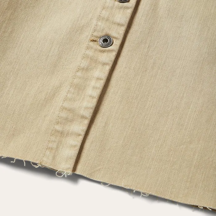Mini Women Stetson Workwear Inspired Shirt Dress Tan