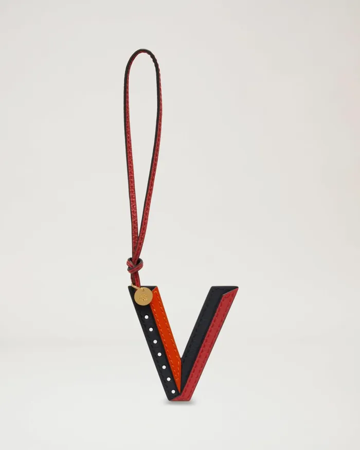 Mulberry Personalisation Women TriColour Leather Keyring 8211 V