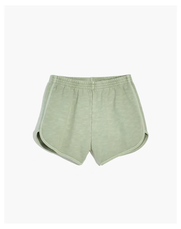 MWL Curved Hem Sweatshorts Frosted Willow Women Madewell MWL Athleisure MWL Curved Hem Sweatshorts Frosted Willow Women Madewell MWL Athleisure