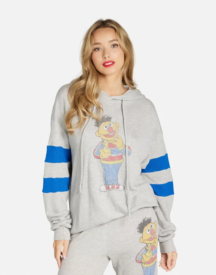Nadine Ernie Heather Greyvibrant Blue Women039s Lauren Moshi Hoodies