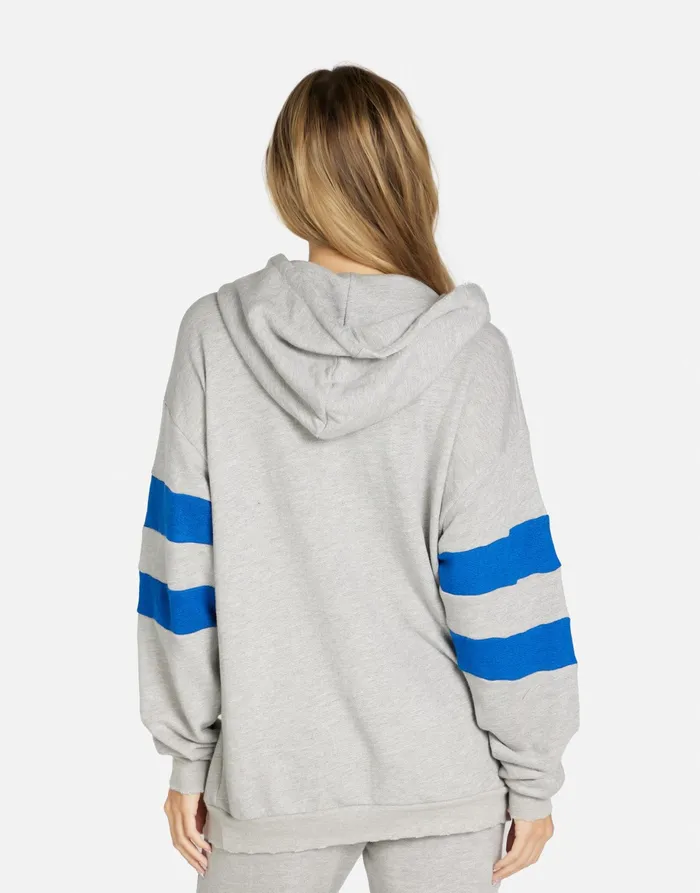 Nadine Ernie Heather Greyvibrant Blue Women039s Lauren Moshi Hoodies