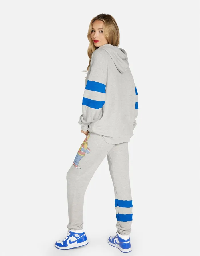 Nadine Ernie Heather Greyvibrant Blue Women039s Lauren Moshi Hoodies
