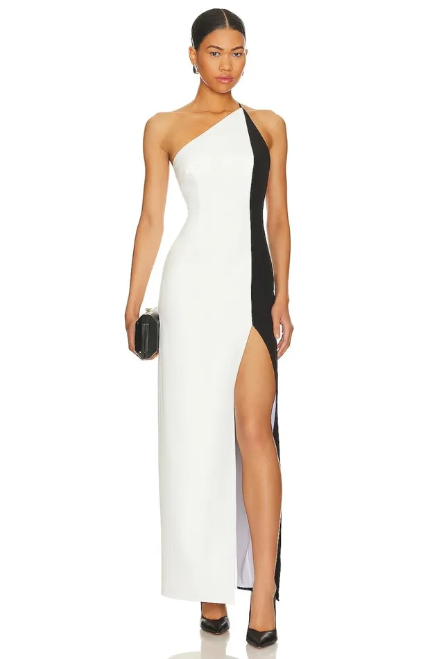 Naomi Gown Black White Women Lovers Friends Dresses