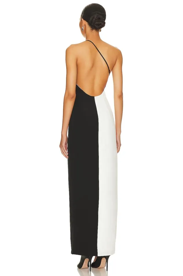 Naomi Gown Black White Women Lovers Friends Dresses