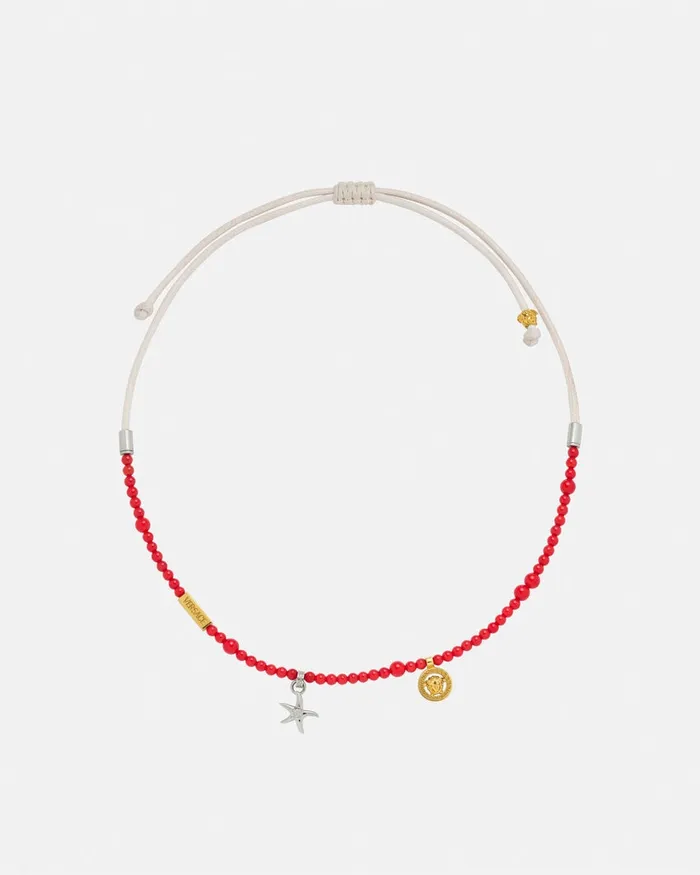 Necklaces MenWomen Versace Barocco Sea Necklace Red