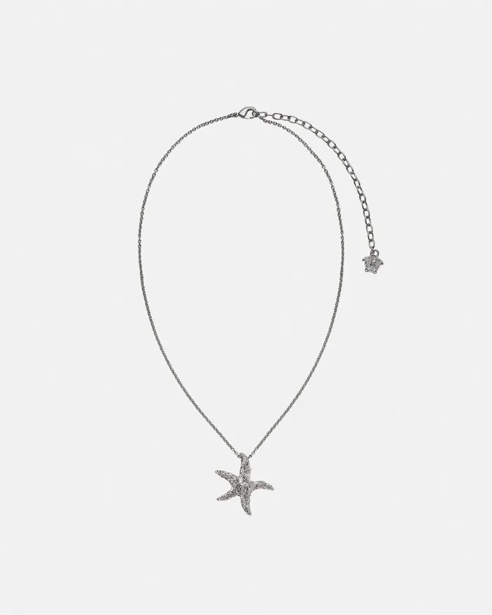 Necklaces MenWomen Versace Barocco Sea Necklace Silver
