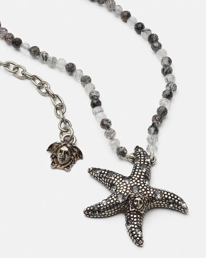 Necklaces MenWomen Versace Barocco Sea Necklace Silver
