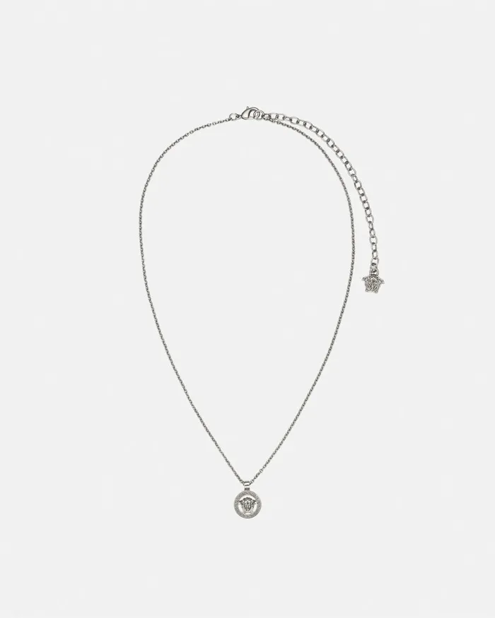 Necklaces WomenMen Versace Medusa 03995 Pendant Necklace Silver