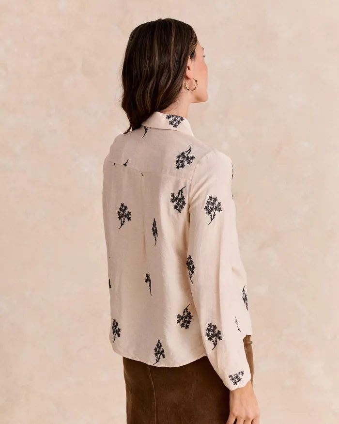 Nefeli Floral Blouse Beige Women Polin Et Moi Blouses And Shirts Nefeli Floral Blouse Beige Women Polin Et Moi Blouses And Shirts