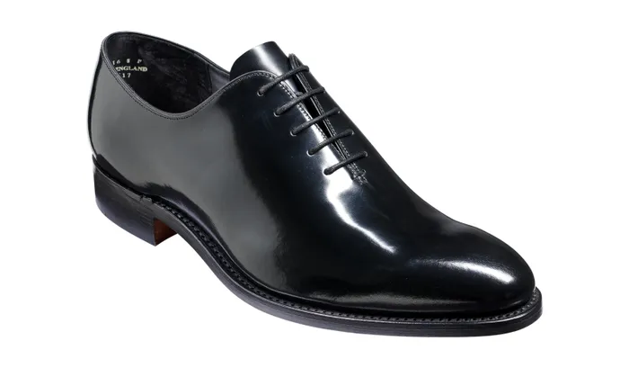 Nelson 8211 Black Hi Shine Mens Barker Shoes Mens Oxfords