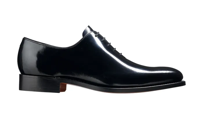 Nelson 8211 Black Hi Shine Mens Barker Shoes Mens Oxfords