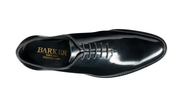 Nelson 8211 Black Hi Shine Mens Barker Shoes Mens Oxfords