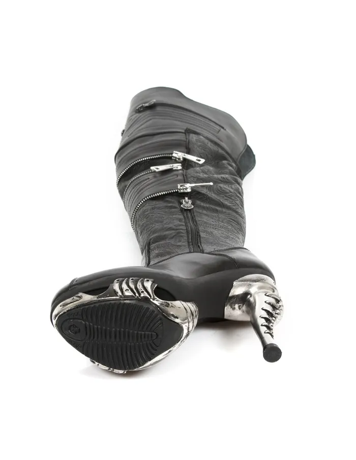 New Rock High Boot Punk MMag225C1 Women High Heels