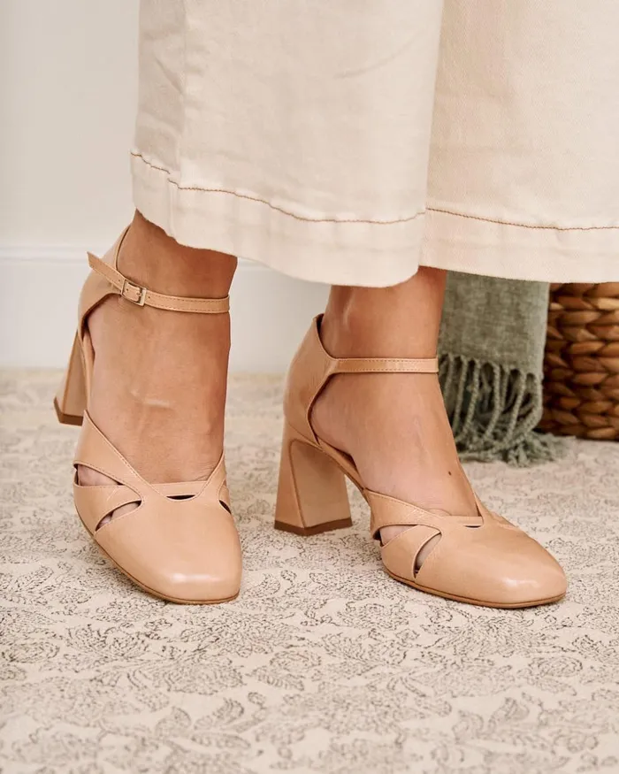 Nibe Heel Shoe Nude Women Polin Et Moi Heels Nibe Heel Shoe Nude Women Polin Et Moi Heels