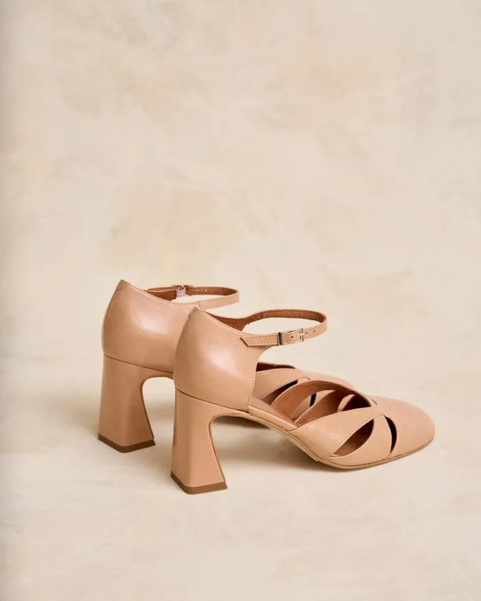 Nibe Heel Shoe Nude Women Polin Et Moi Heels Nibe Heel Shoe Nude Women Polin Et Moi Heels